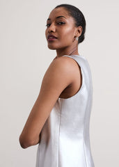 Ellora Silver Mini Dress - Silver