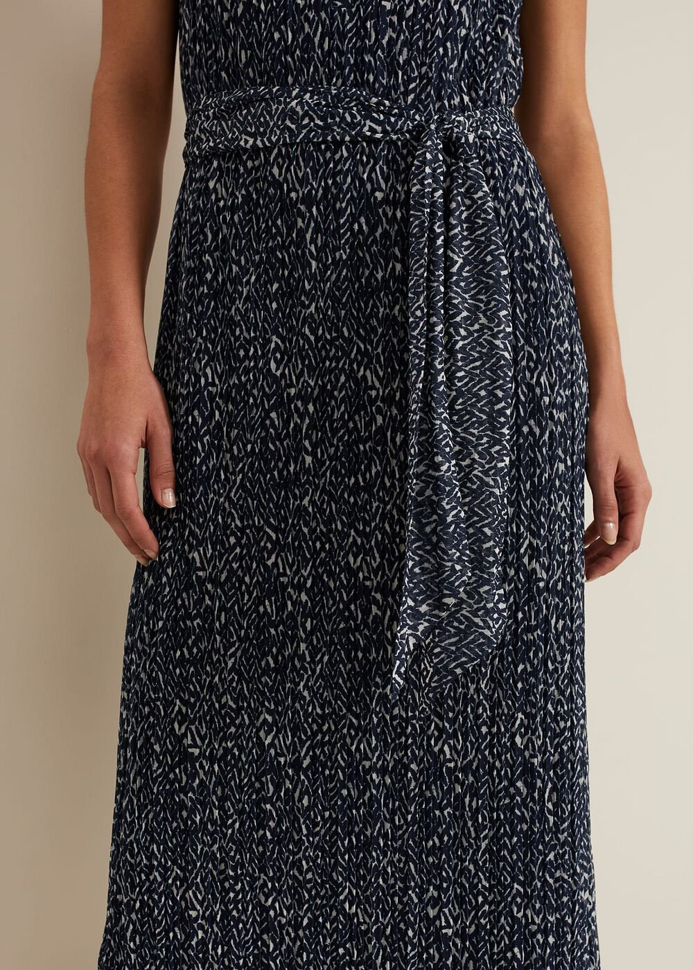 Adia Navy Jersey Shirt Dress - Navy