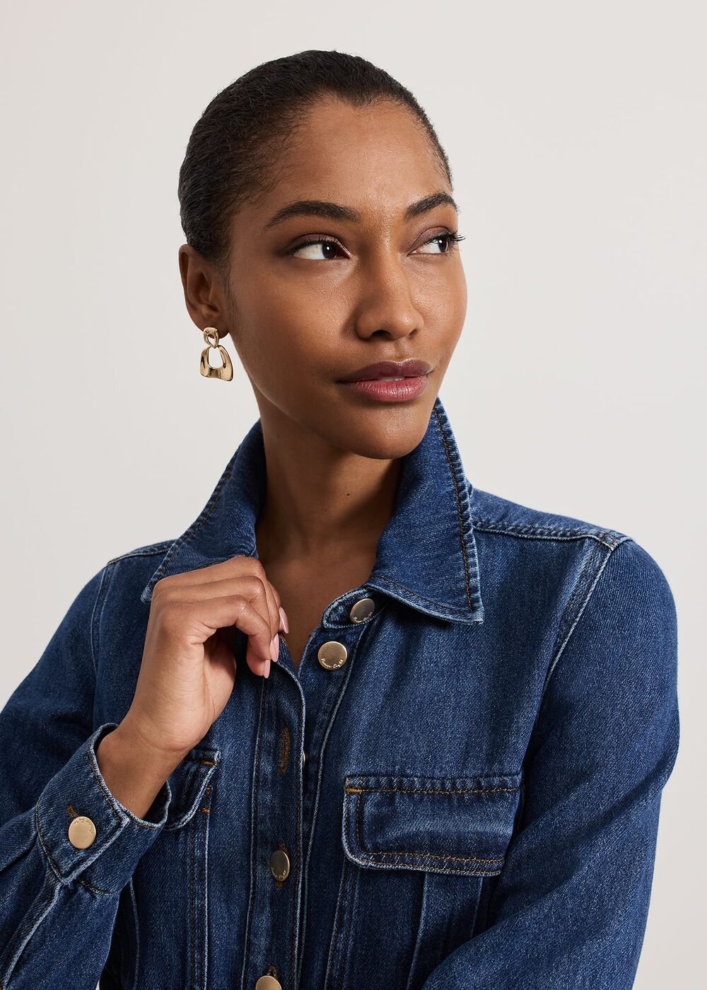 Avalon Denim Utility Jumpsuit - Dark Wash