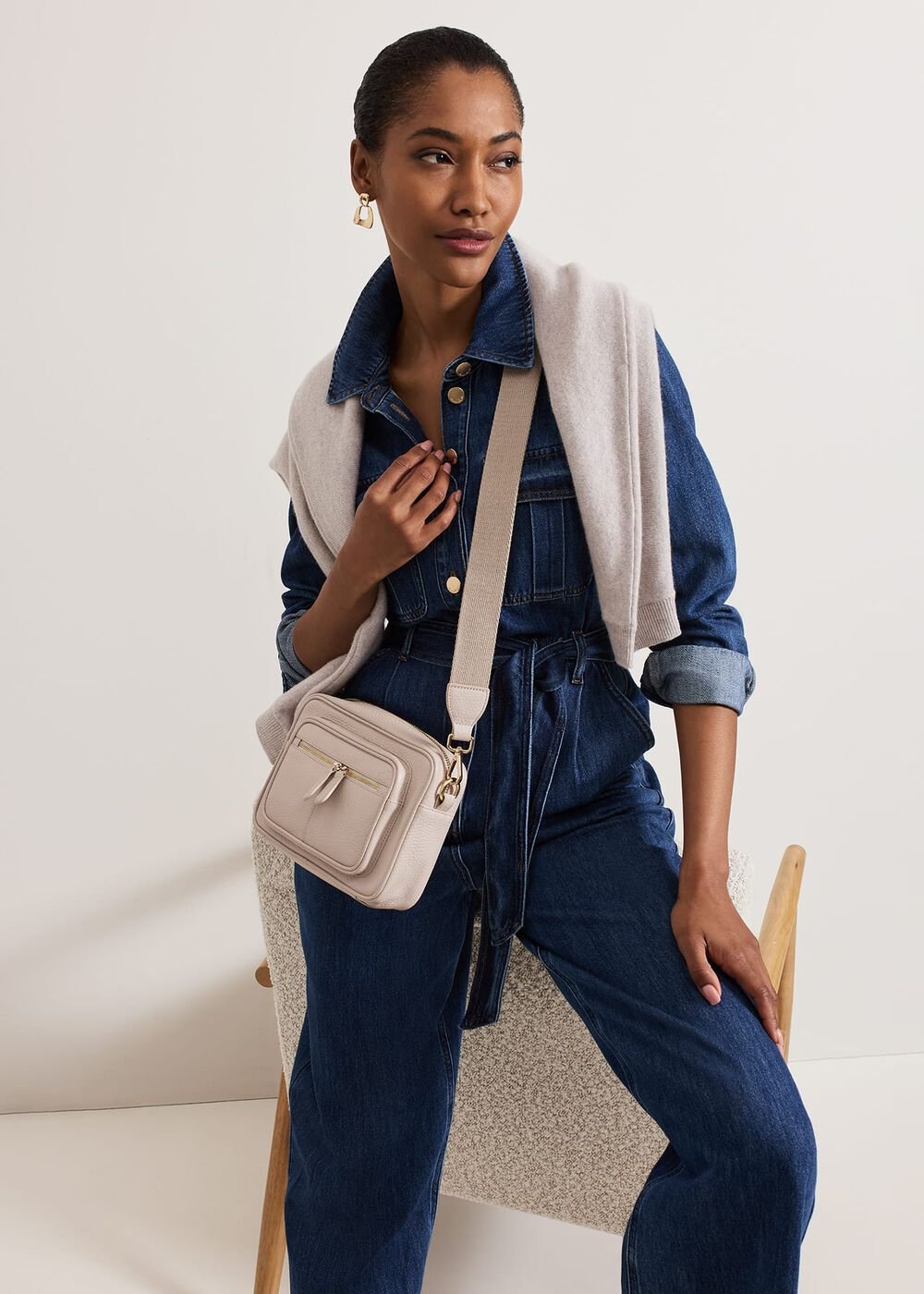 Avalon Denim Utility Jumpsuit - Dark Wash