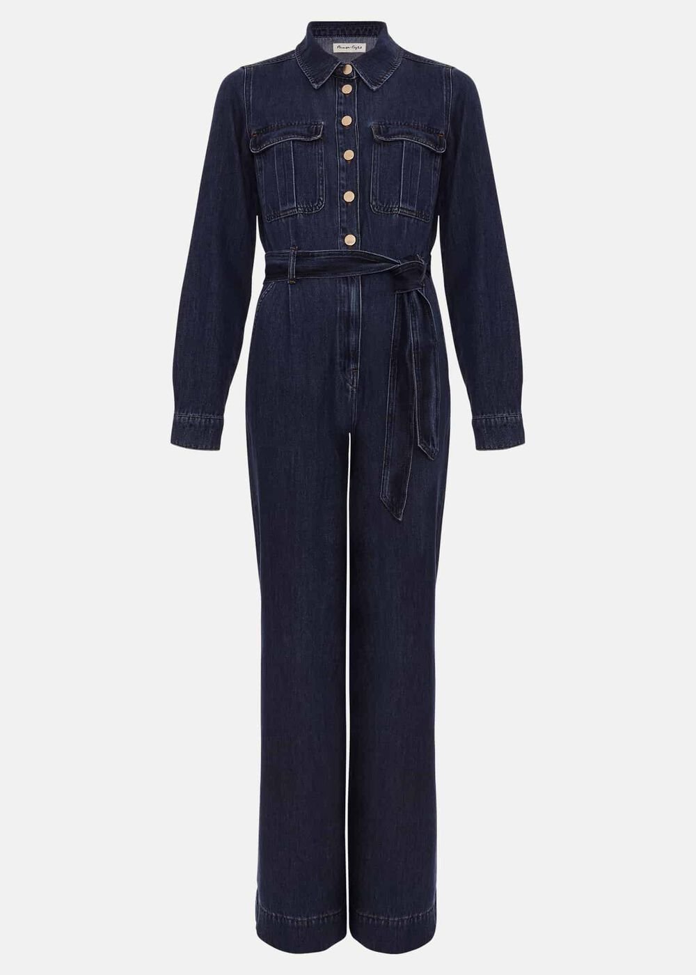 Avalon Denim Utility Jumpsuit - Dark Wash