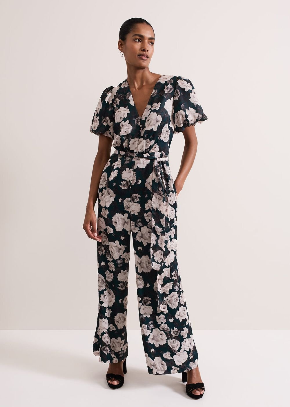 Myron Floral Wide Leg Jumpsuit - Multi-Coloured