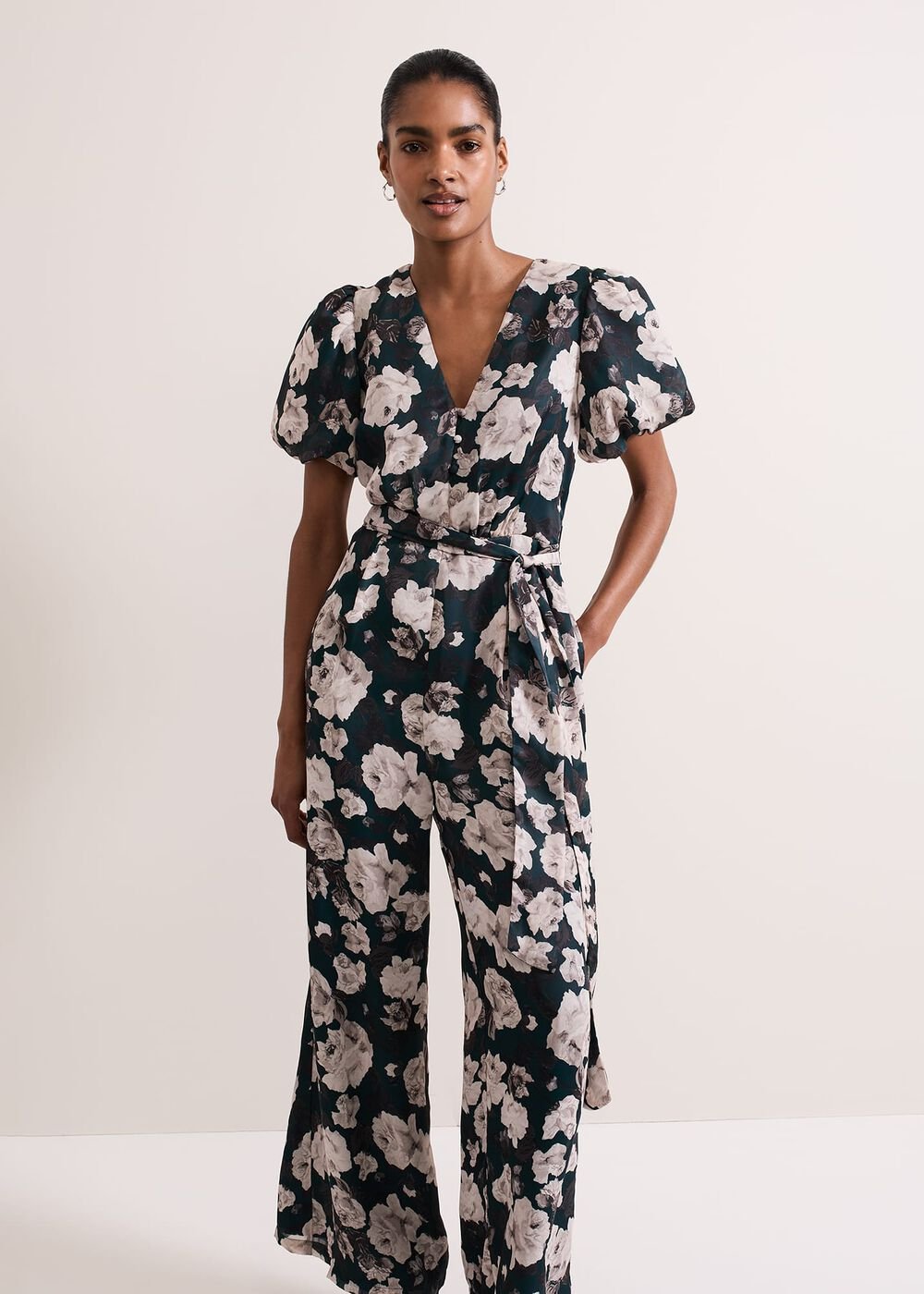 Myron Floral Wide Leg Jumpsuit - Multi-Coloured