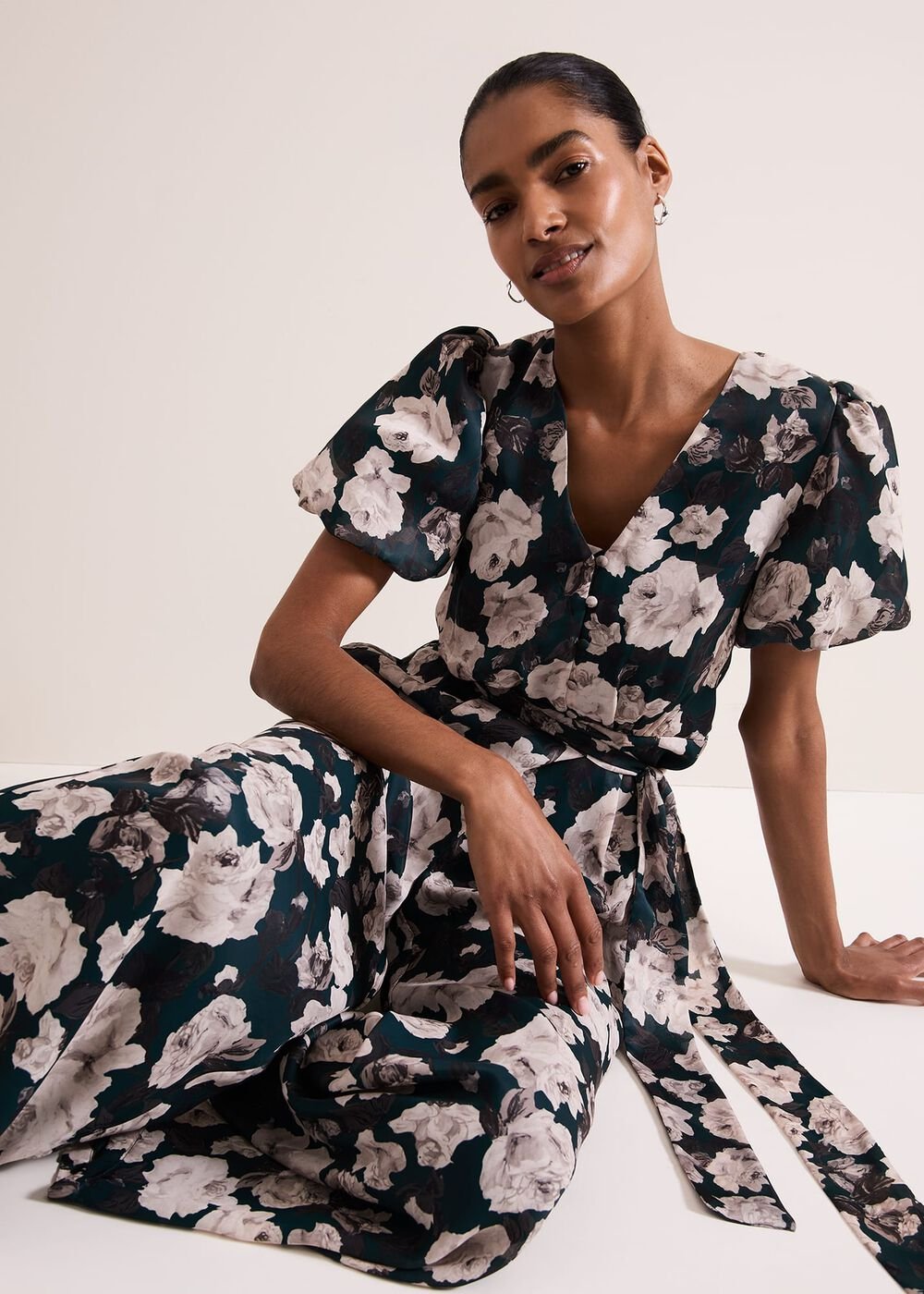 Myron Floral Wide Leg Jumpsuit - Multi-Coloured