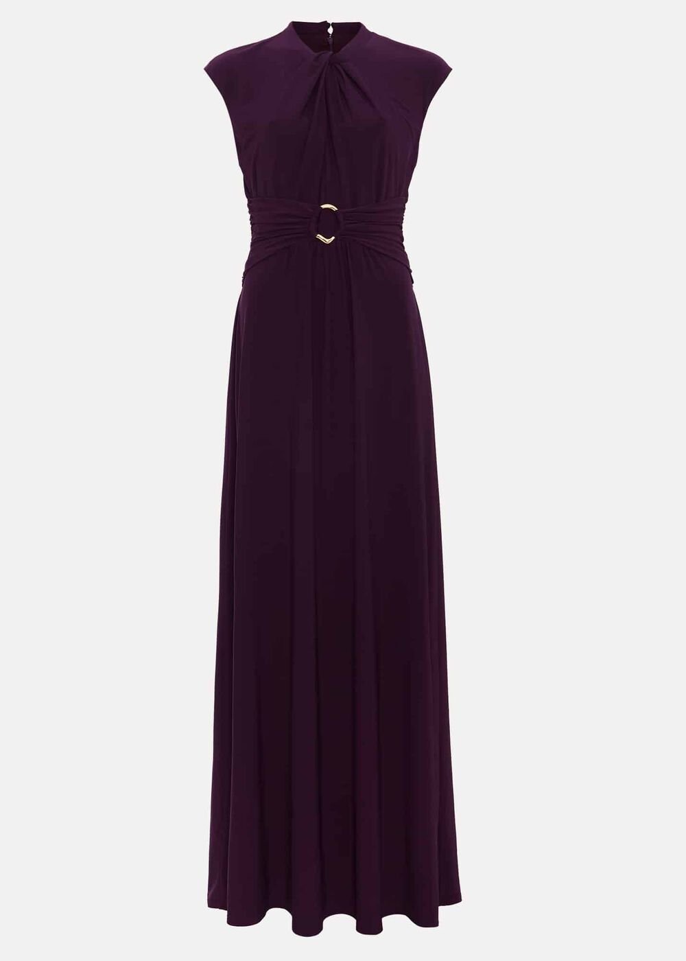 Tolly Burgundy Jersey Maxi Dress - Burgundy