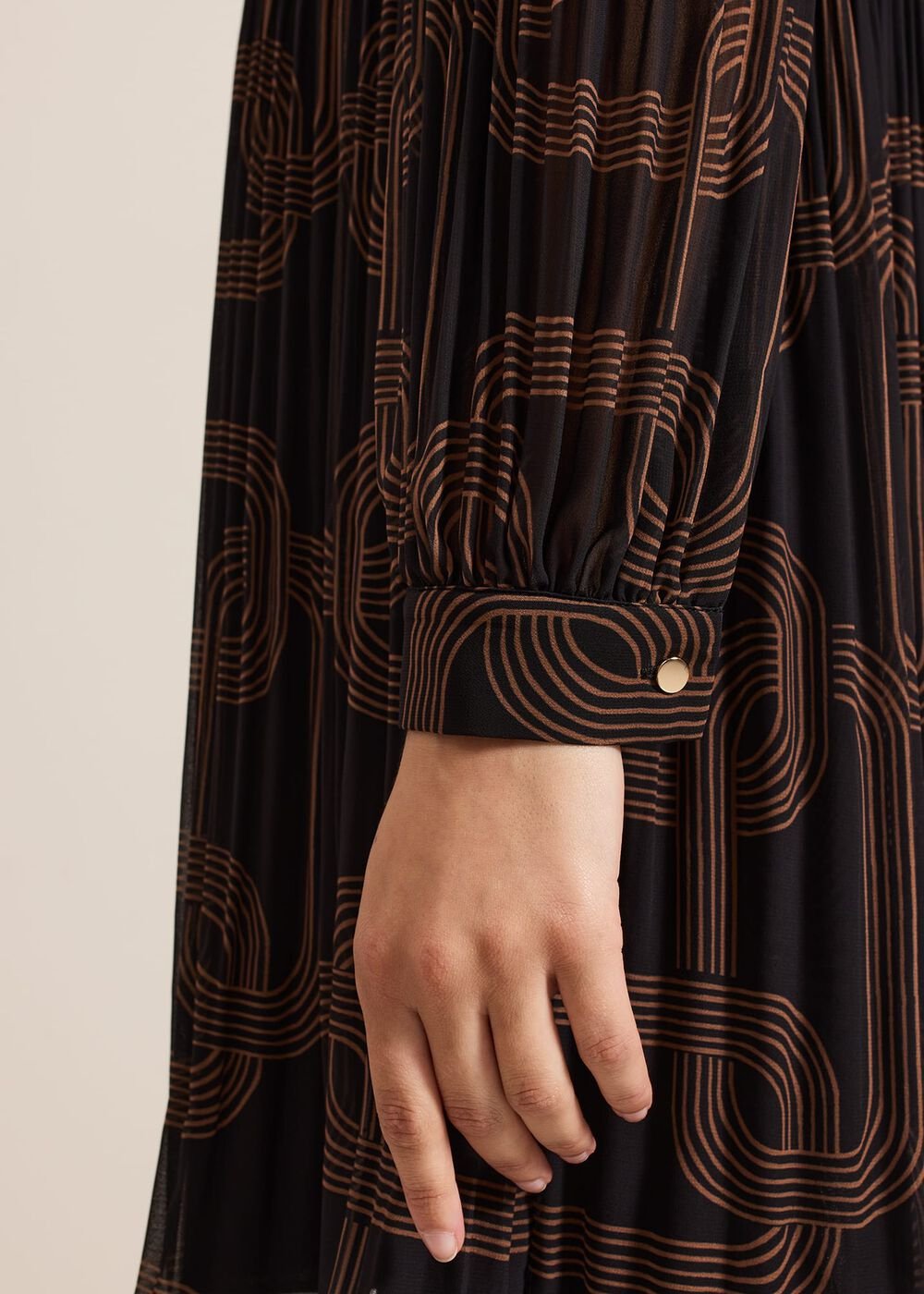 Ella Black Chain Swing Dress - Black