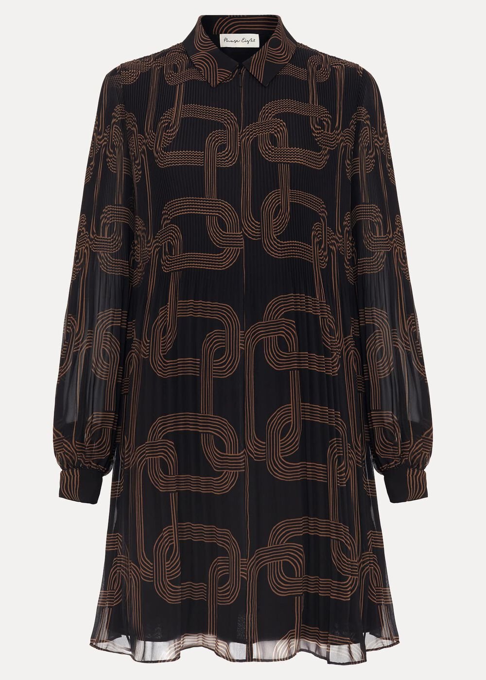 Ella Black Chain Swing Dress - Black