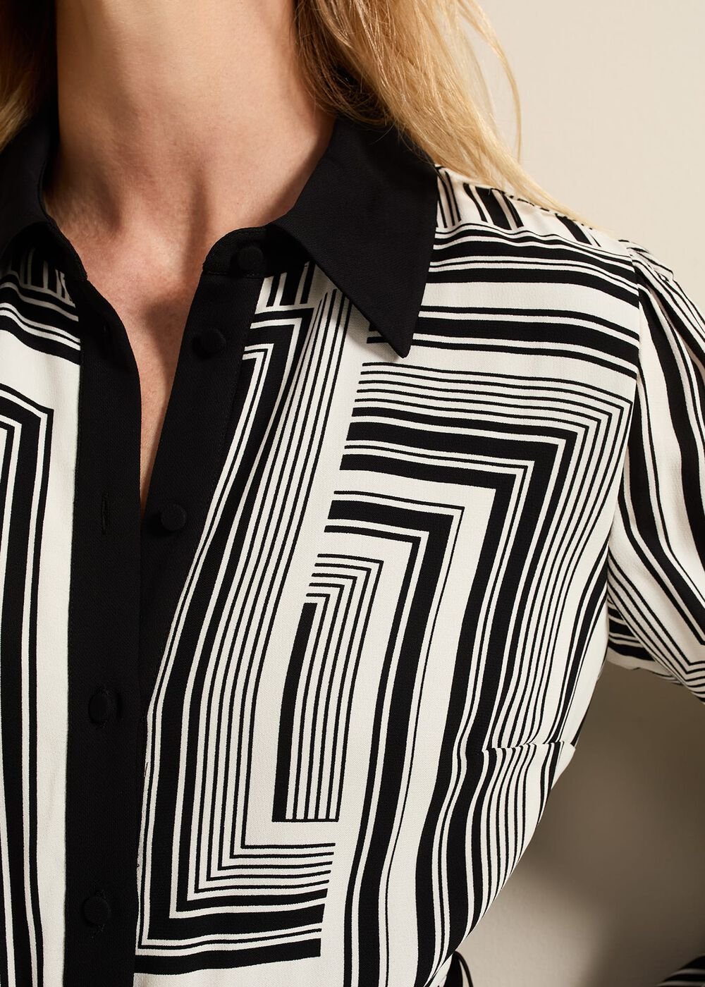 Pia Striped Midaxi Dress - Black Multi