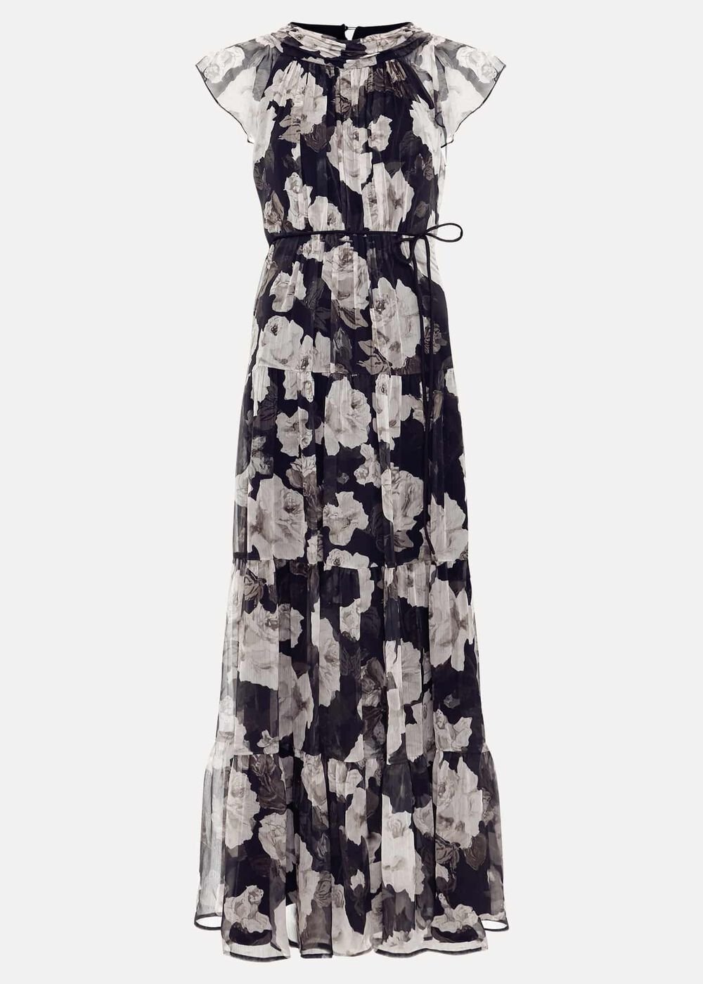 Petite Jordine Floral Print Midaxi Dress - Multi-Coloured