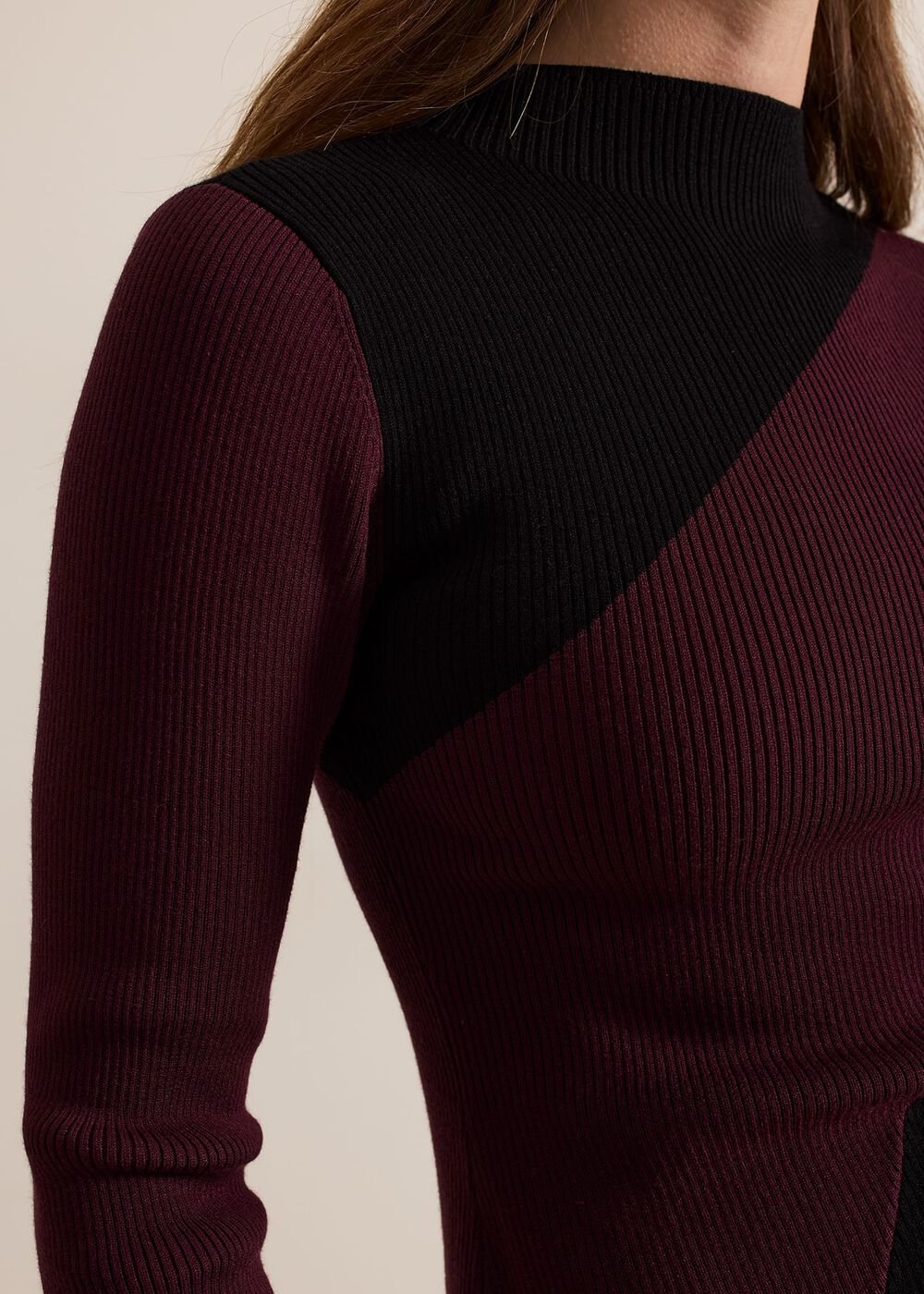 Petite Julie Fit And Flare Midi Dress - Burgundy