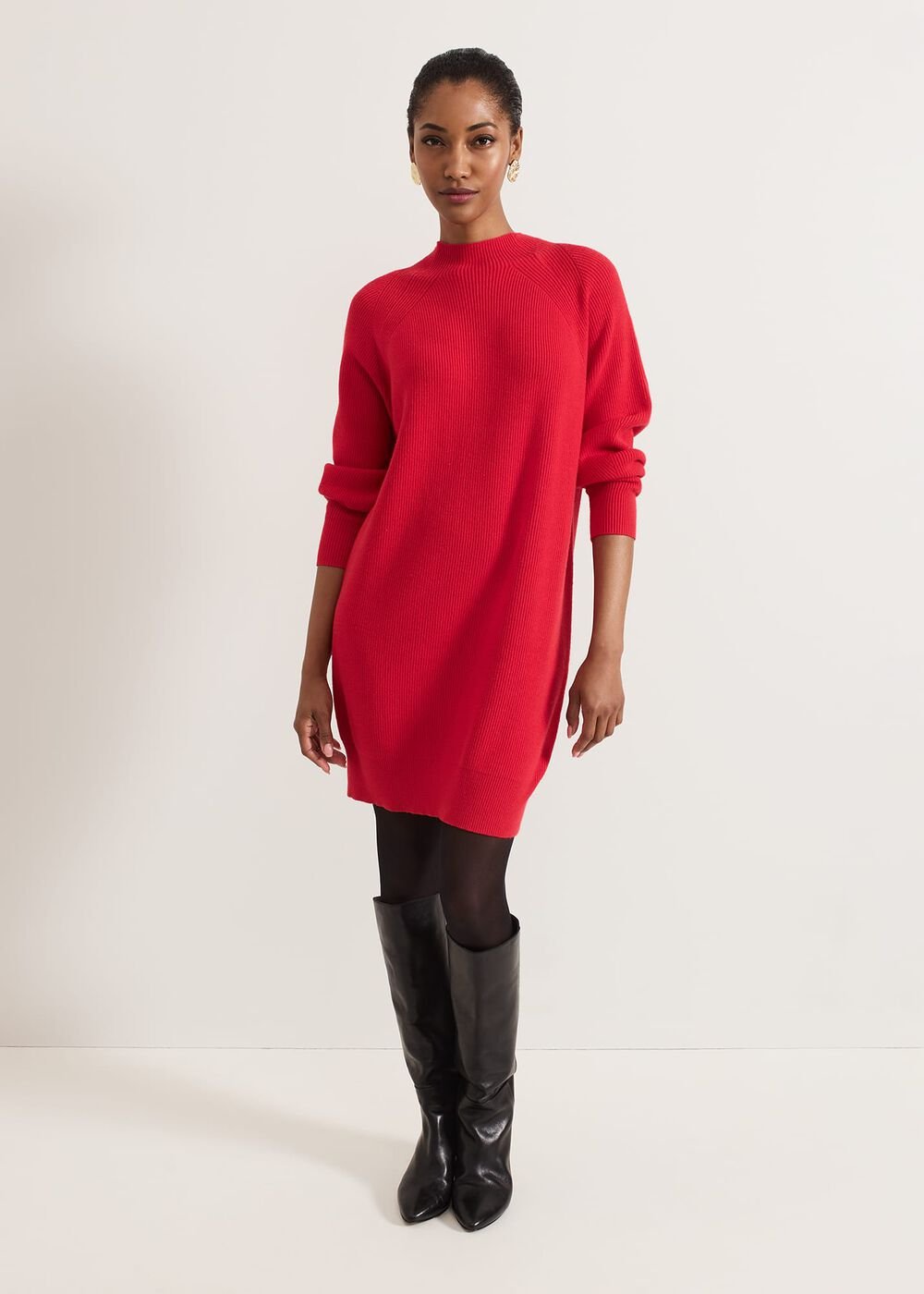 Eliana Jumper Dress - Red
