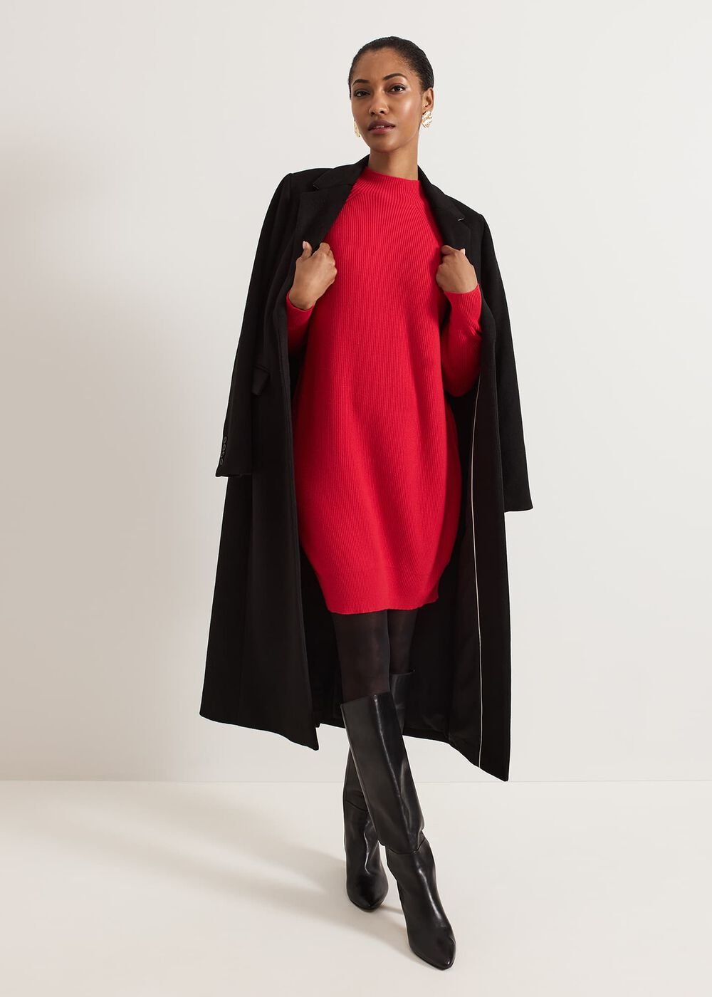 Eliana Jumper Dress - Red