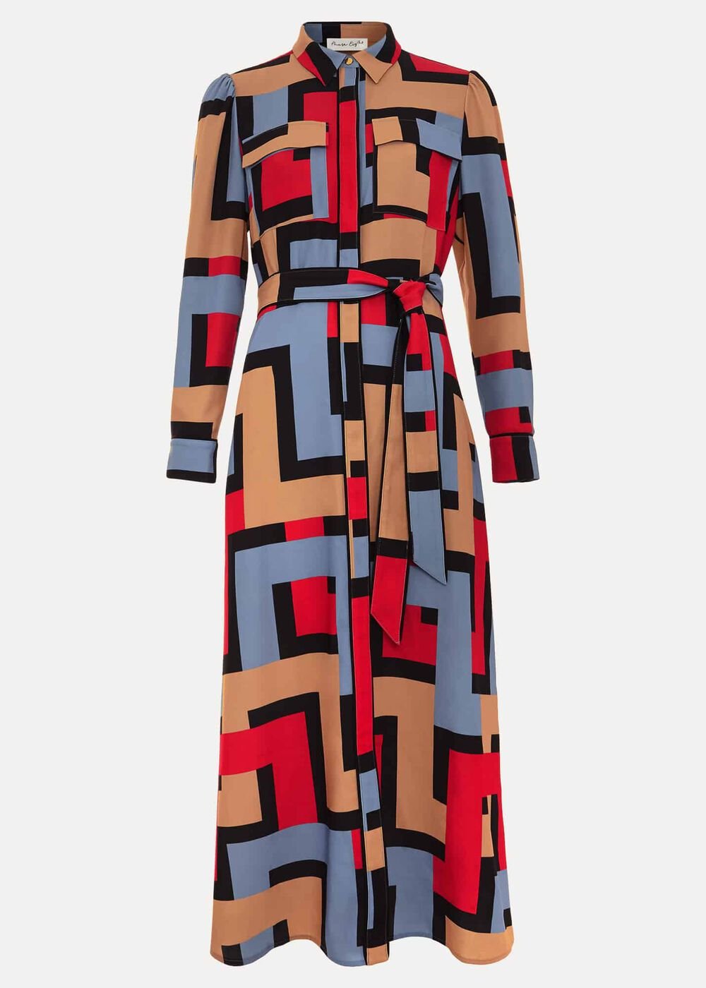 Amita Geo Shirt Dress - Multi-Coloured