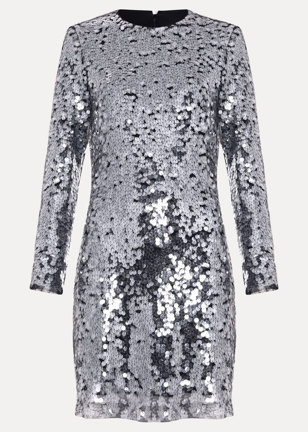 Rhia Silver Sequin Mini Dress - Silver