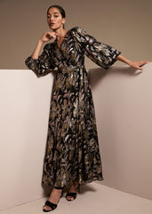 Ellio Silk Shimmer Maxi Dress - Multi-Coloured
