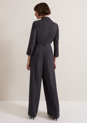 Pamela Grey Tailored Jumpsuit - Grey