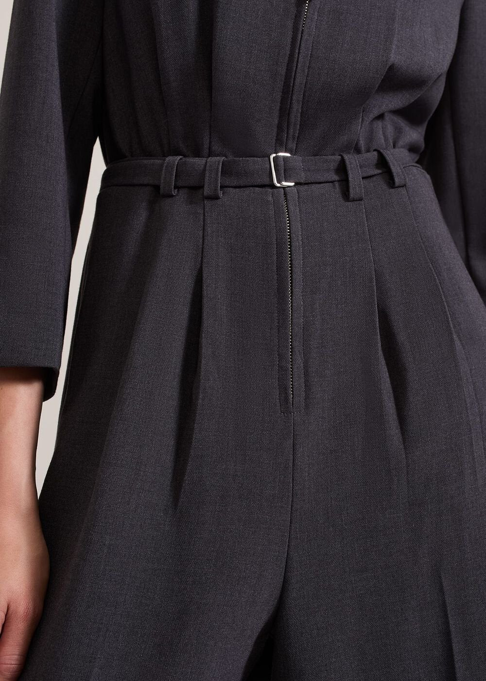 Pamela Grey Tailored Jumpsuit - Grey