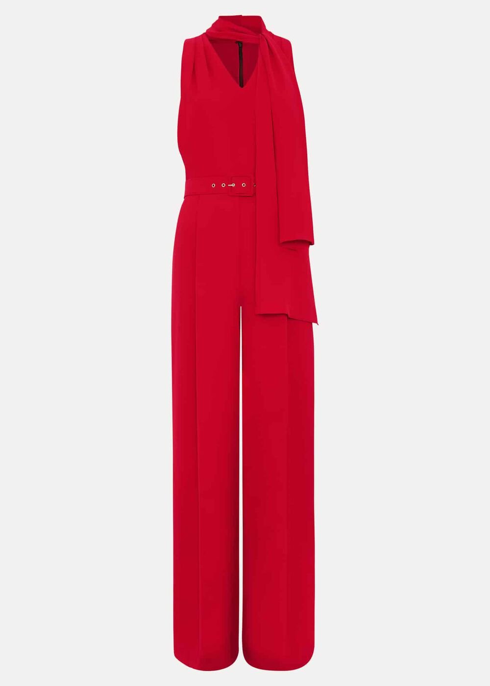 Elika Red Jumpsuit - Red