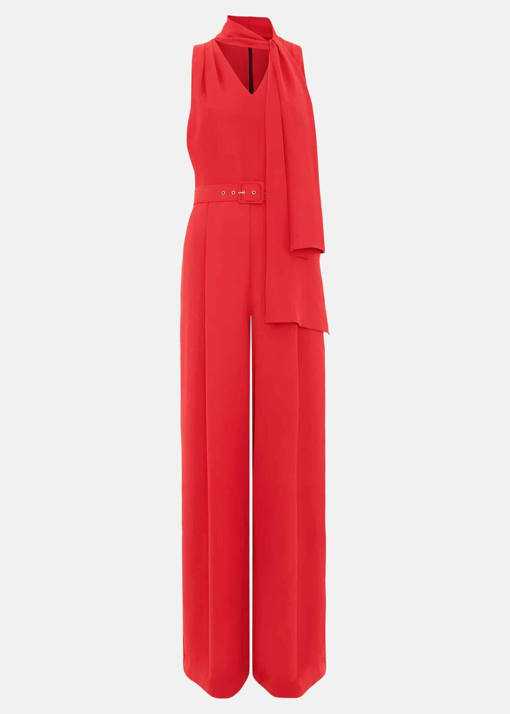 Petite Elika Red Jumpsuit - Red