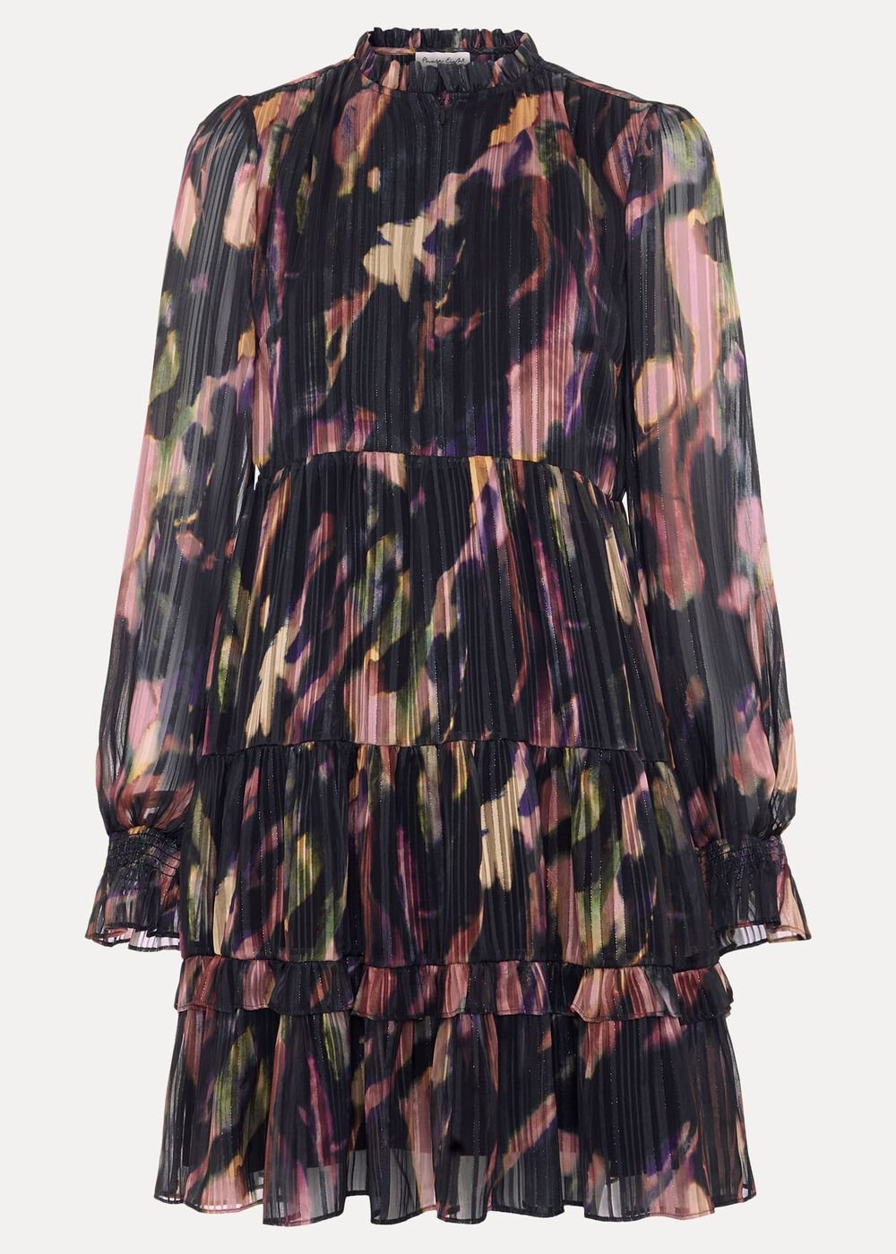 Martina Swing Mini Dress - Black/Multi