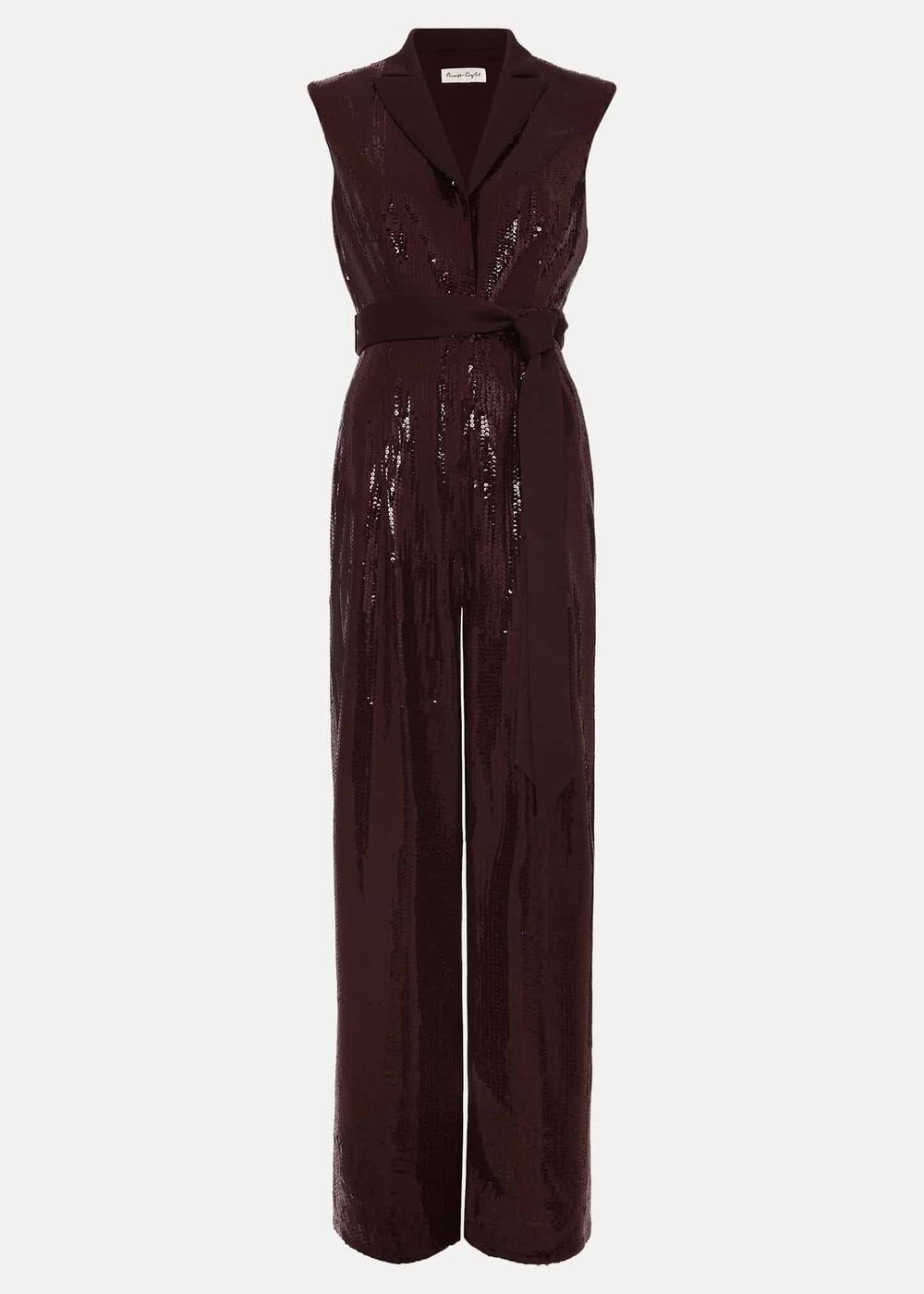 Ivey Burgundy Sequin Jumpsuit - Burgundy