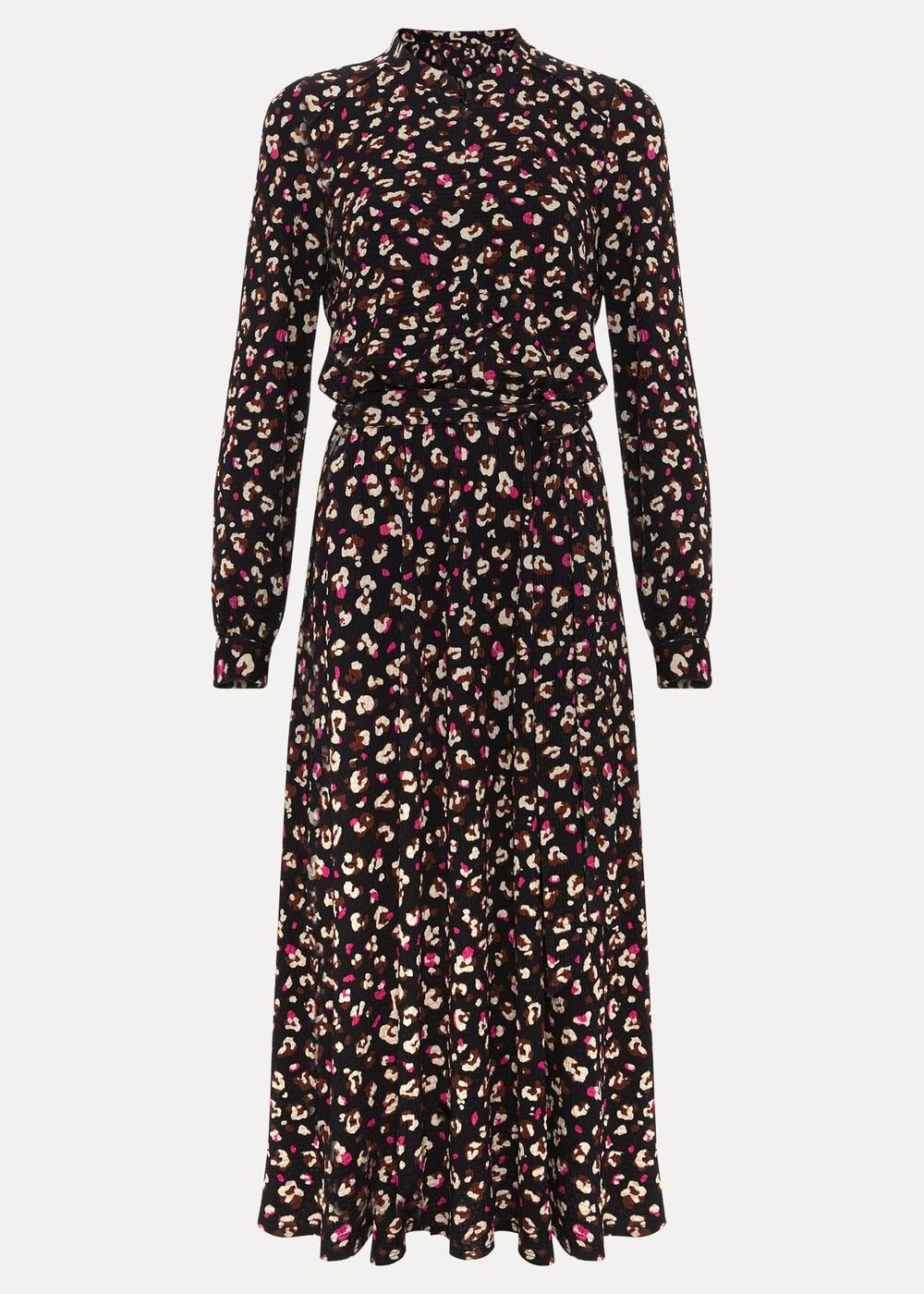 Aoife Printed Jersey Dress - Black Multi