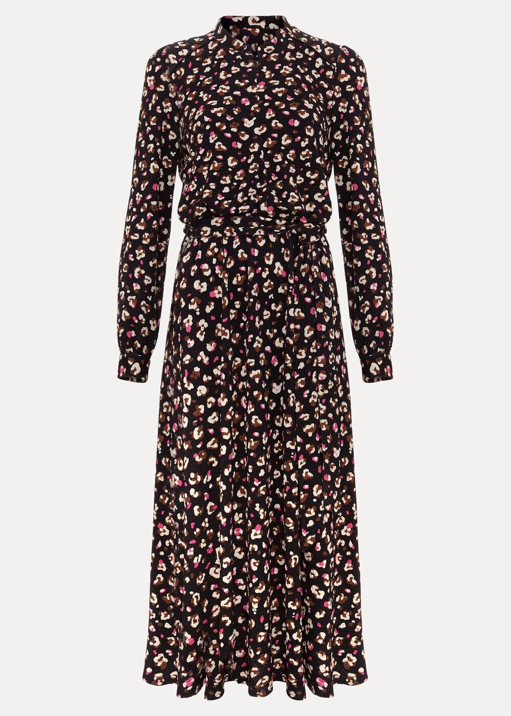Petite Aoife Printed Jersey Dress - Black Multi