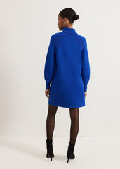 Ellie Chunky Knit Dress - Blue