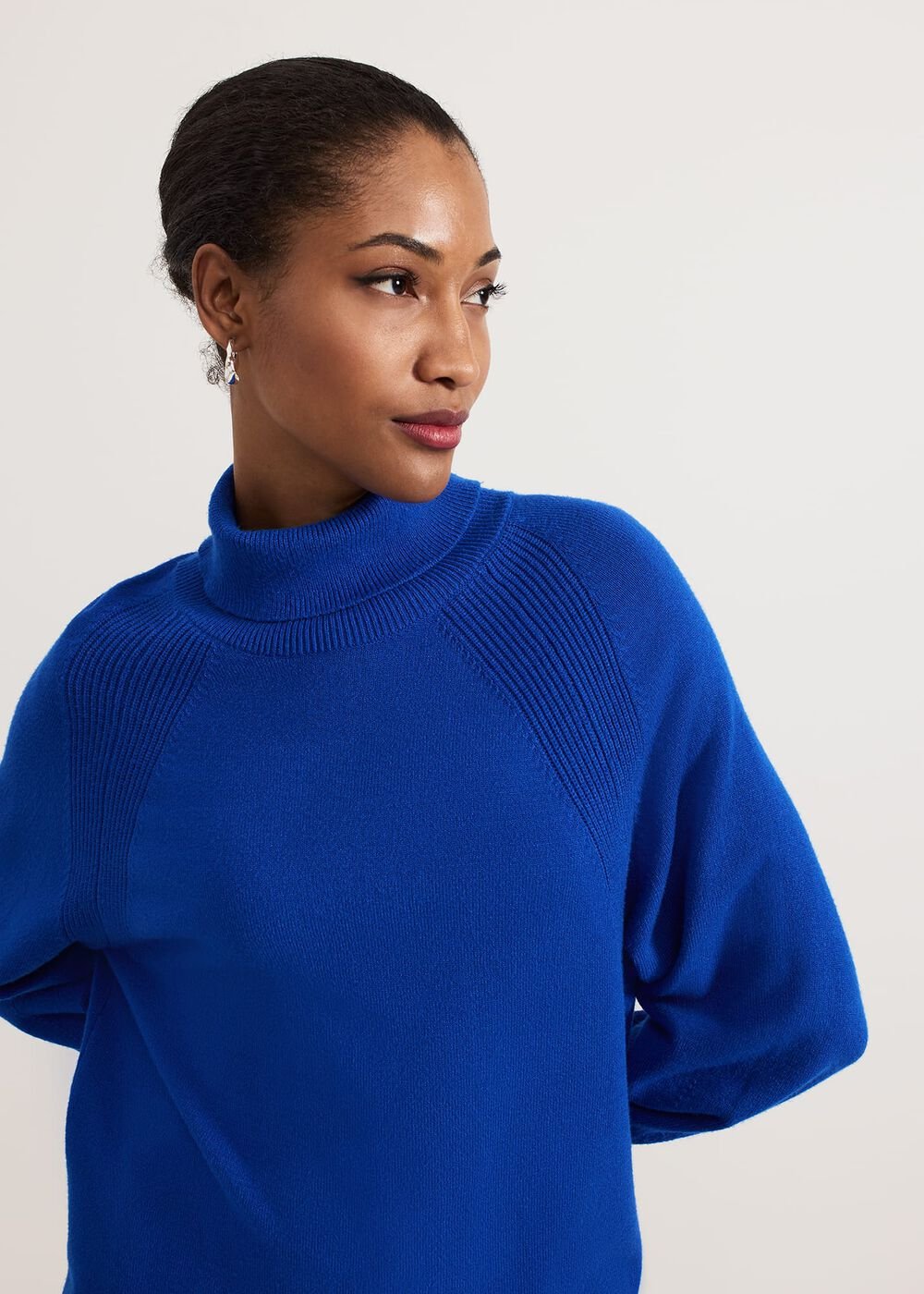 Ellie Chunky Knit Dress - Blue
