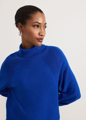 Ellie Chunky Knit Dress - Blue