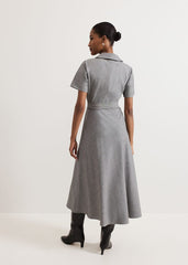 Silvia Tonic Midi Shirt Dress - Grey