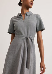 Silvia Tonic Midi Shirt Dress - Grey