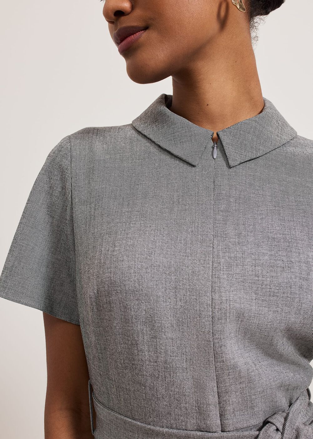 Silvia Tonic Midi Shirt Dress - Grey