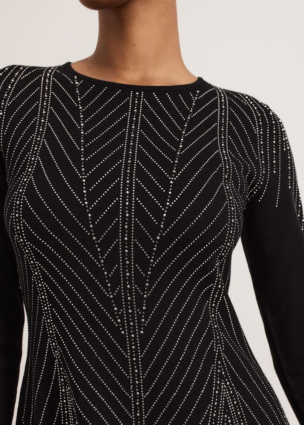 Lexie Studd Flippy Hem Dress - Black
