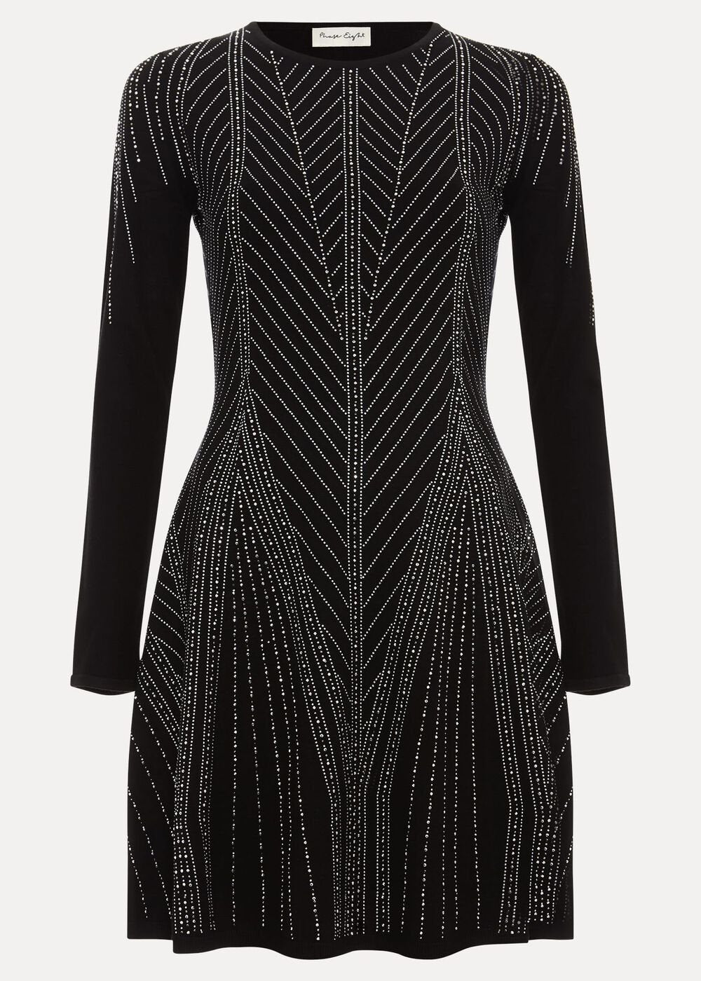 Lexie Studd Flippy Hem Dress - Black