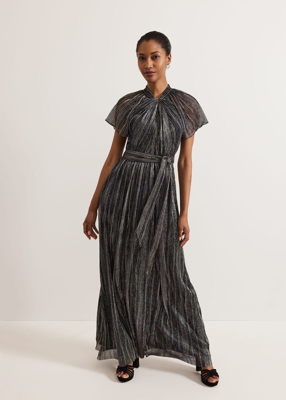 Riah Shimmer Maxi Dress - Multi-Coloured