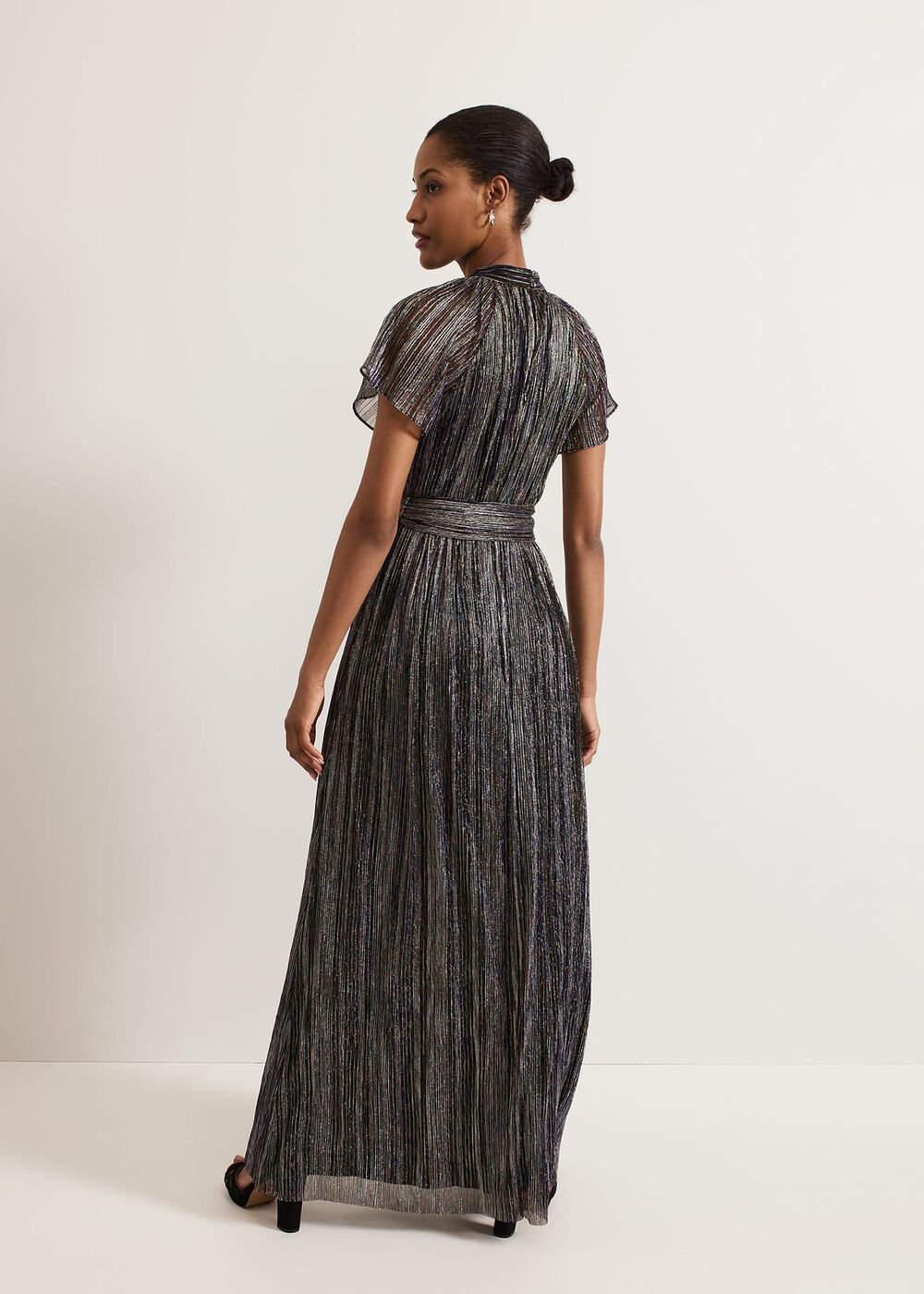 Riah Shimmer Maxi Dress - Multi-Coloured