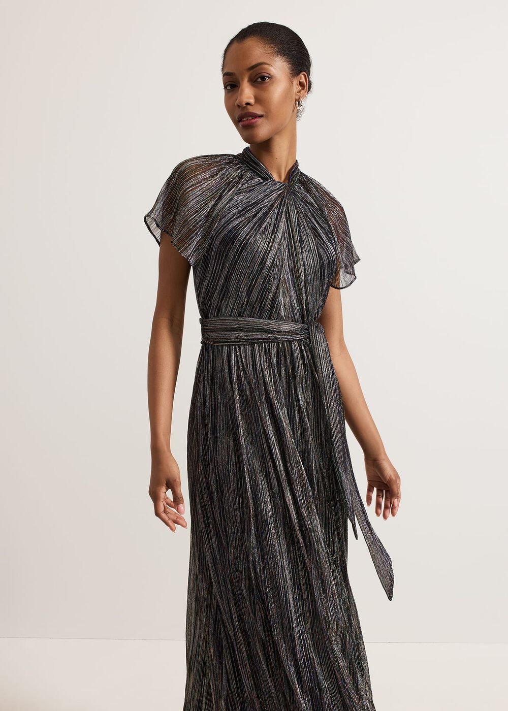 Riah Shimmer Maxi Dress - Multi-Coloured