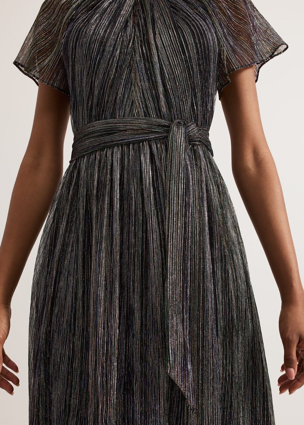 Riah Shimmer Maxi Dress - Multi-Coloured