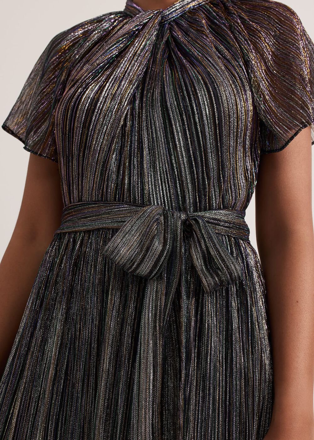 Petite Riah Shimmer Maxi Dress - Multi-Coloured