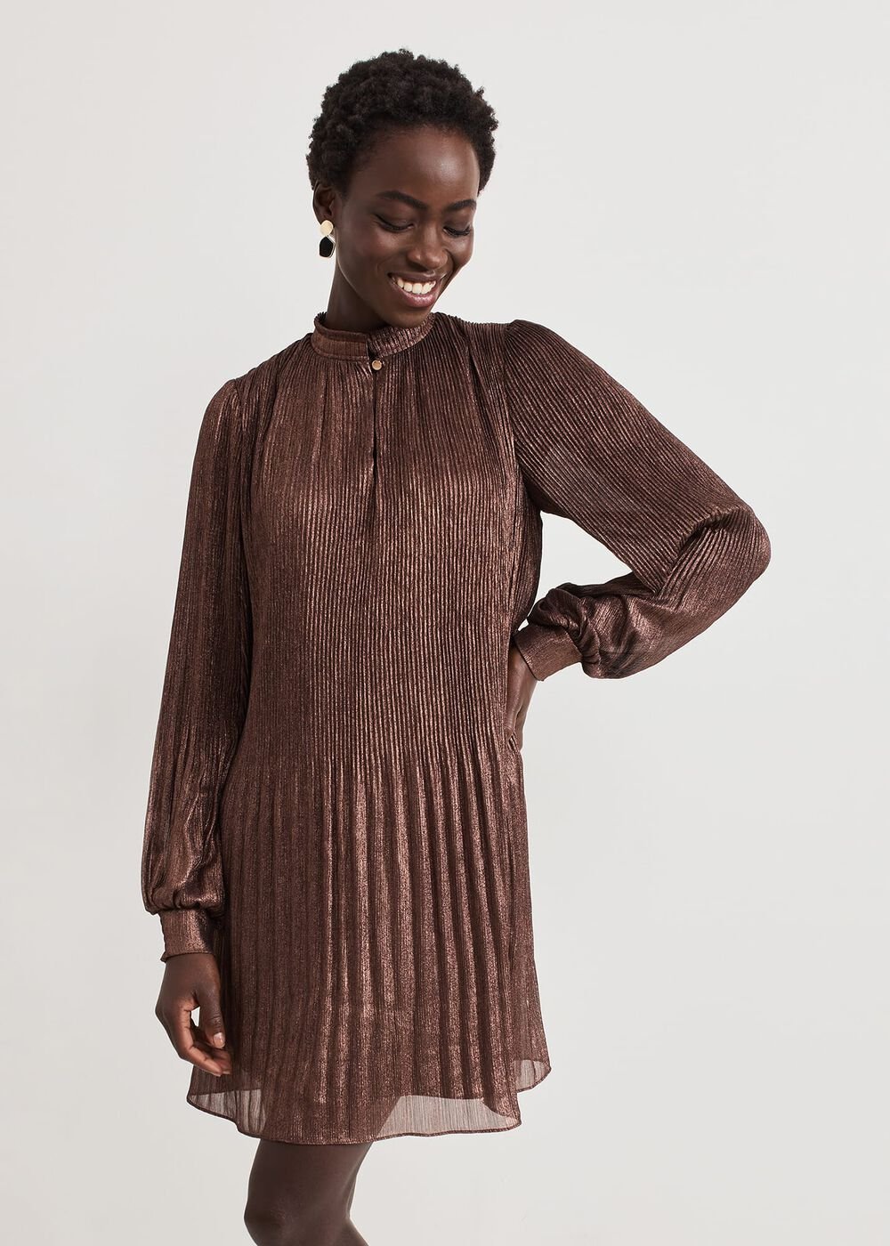 Ella Pink Swing Dress - Pink