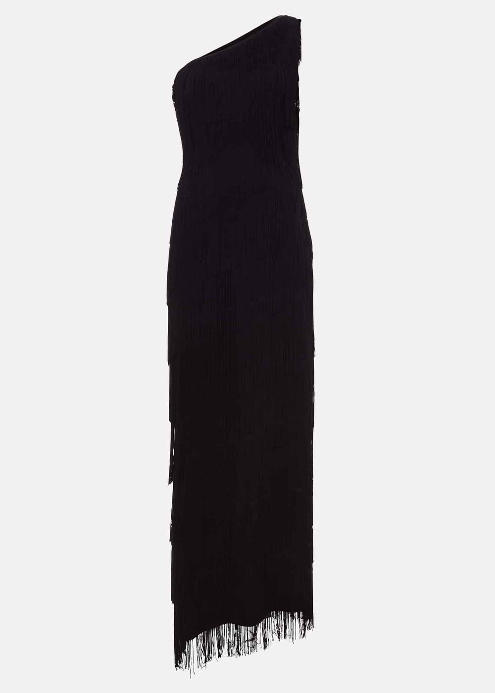 Petite Otto One Shoulder Maxi Dress - Black
