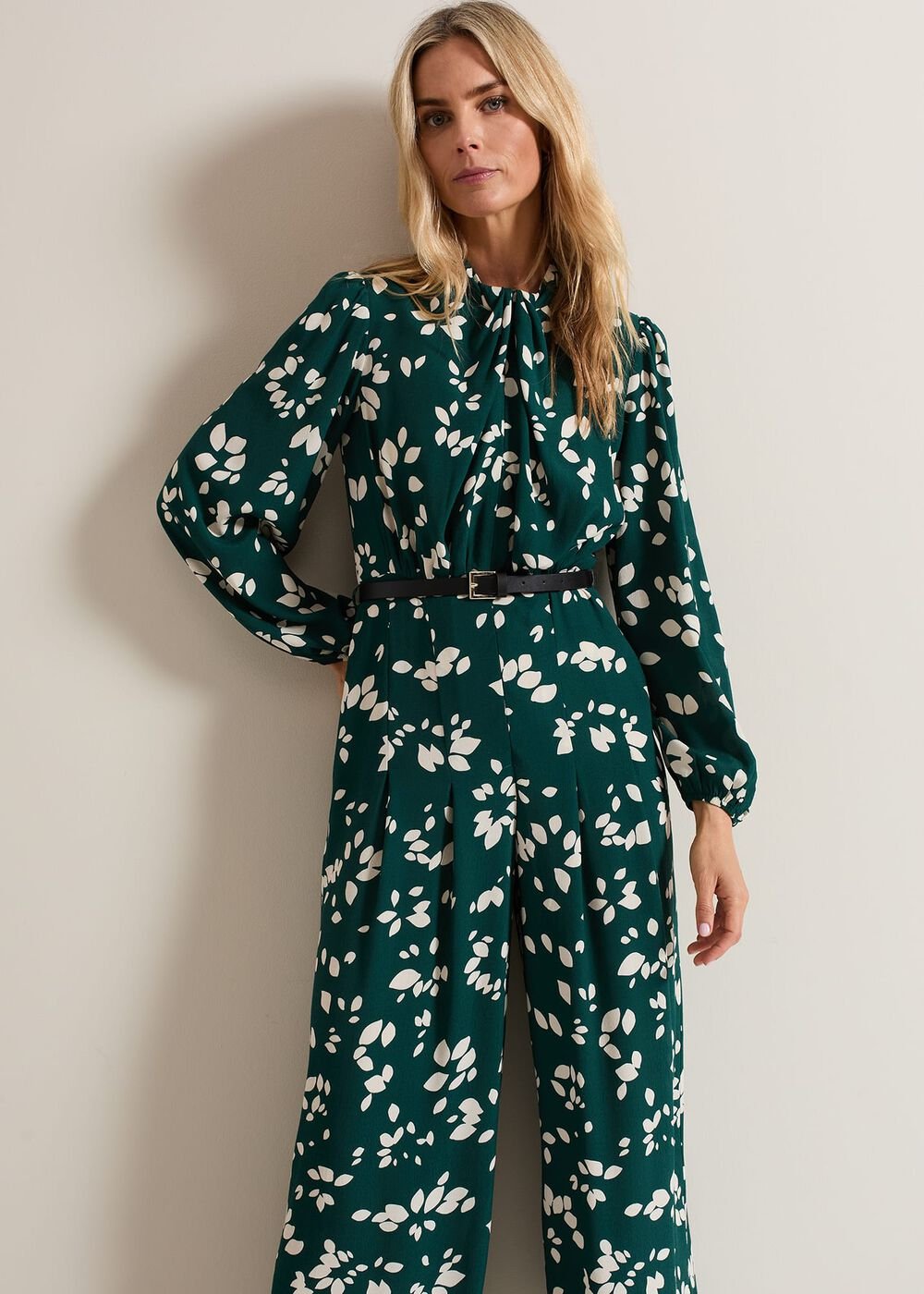 Micaela Green Twist Neck Jumpsuit - Green