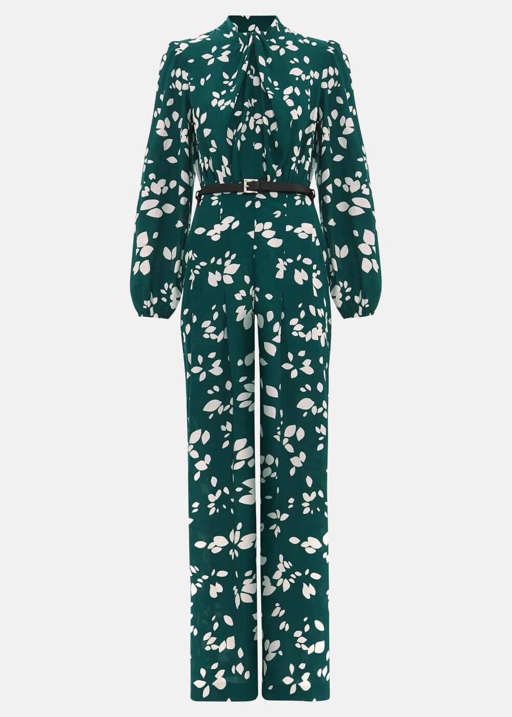 Micaela Green Twist Neck Jumpsuit - Green