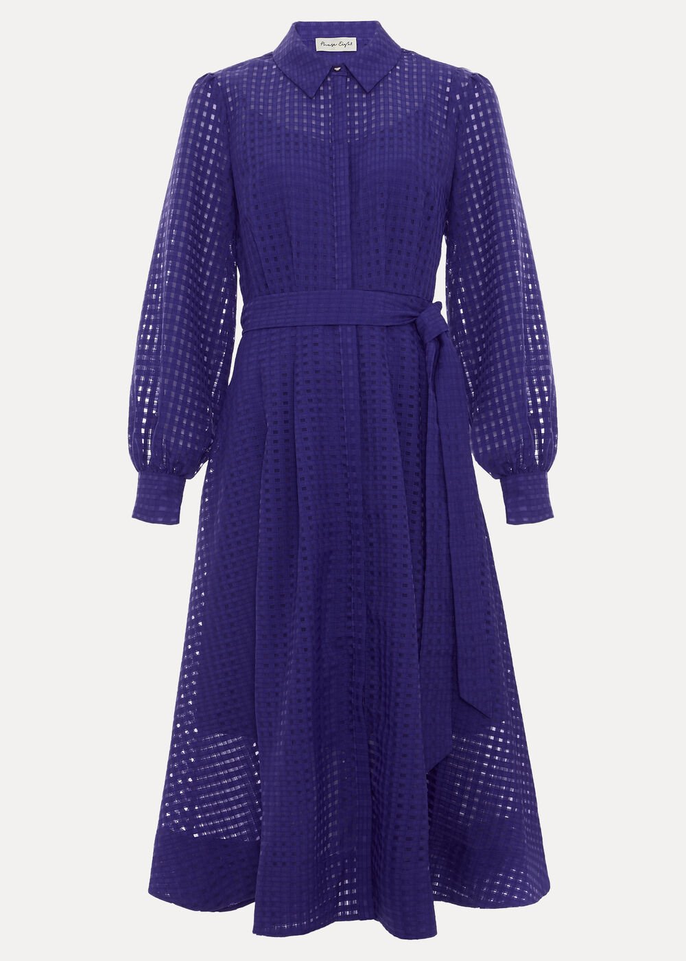 Natalie Burgundy Shirt Dress - Purple