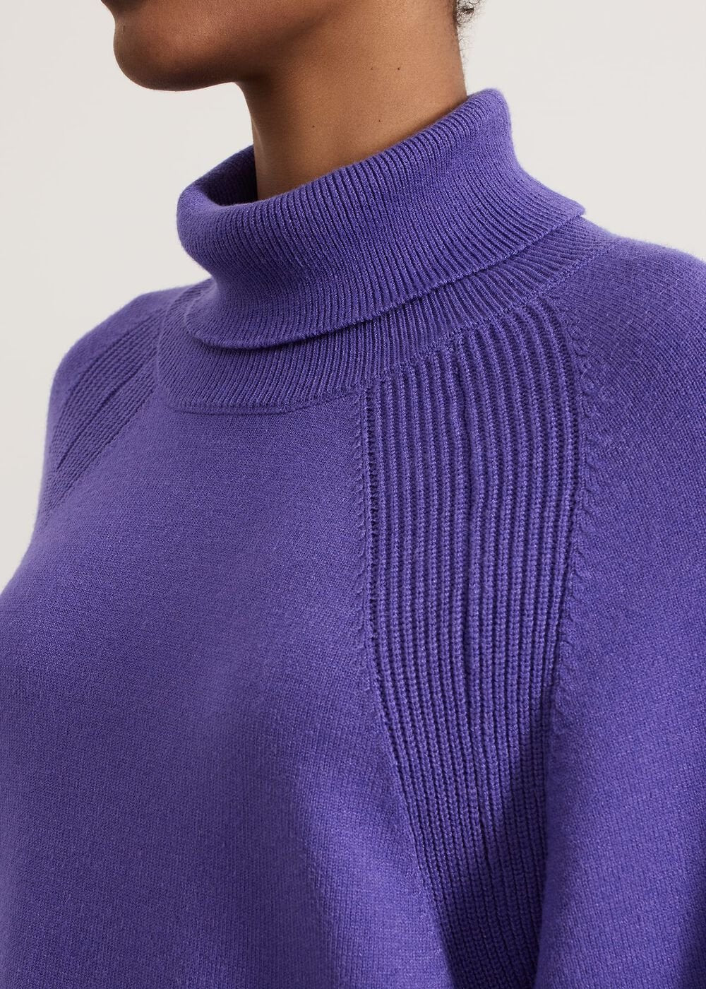 Ellie Knit Jumper Dress - Purple