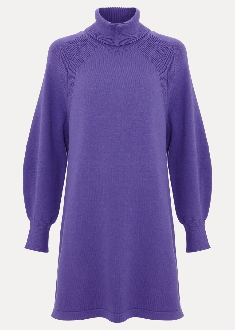 Ellie Knit Jumper Dress - Purple