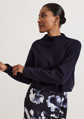 Issy Layered Jumper Dress - Blue
