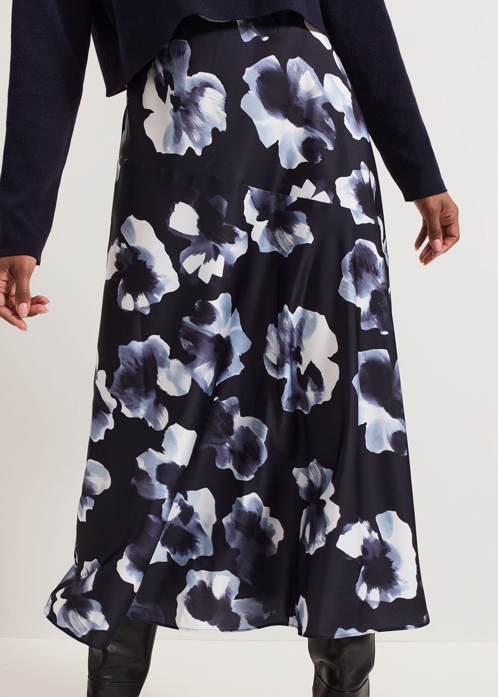 Issy Layered Jumper Dress - Blue