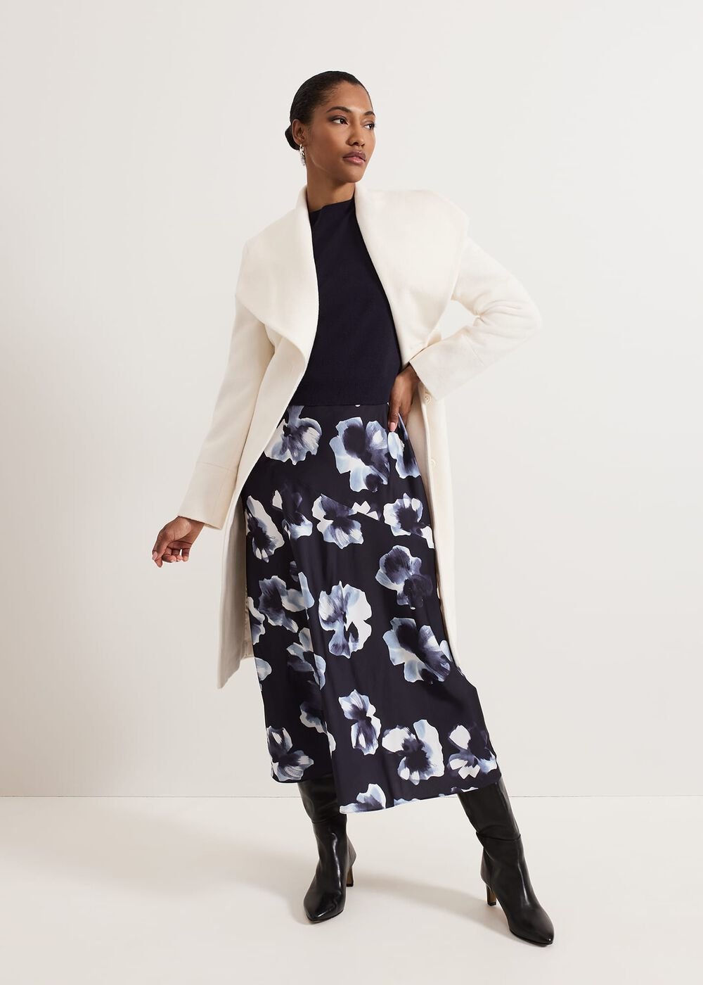 Issy Layered Jumper Dress - Blue